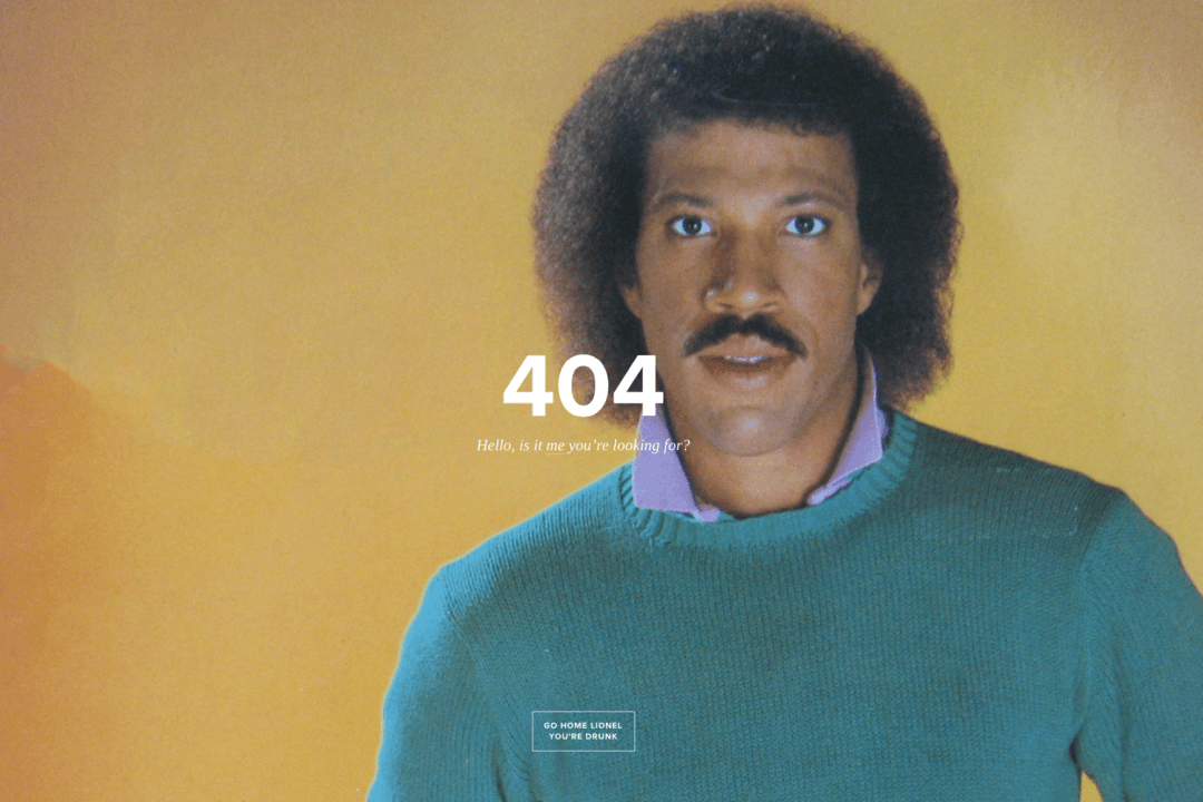 No One Likes 404 Error Pages, but These Designers Might Just Make You Want to Get Lost
