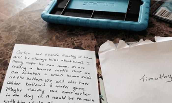 Mom Sheds Tears After Son Brings Home Birthday Invitation From Classmate