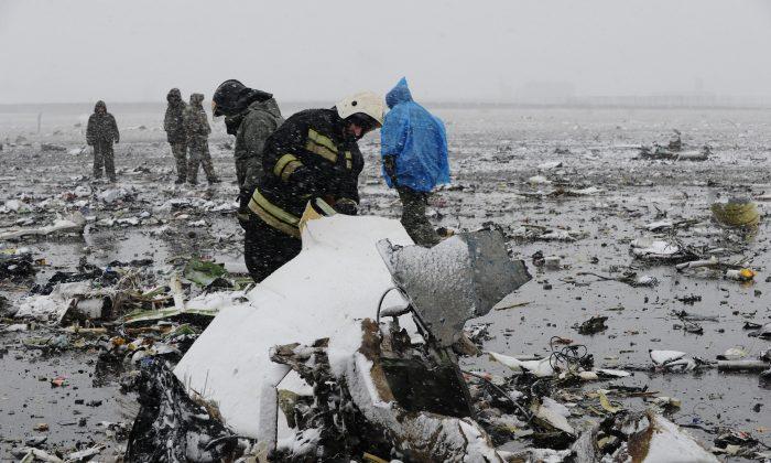 Heavy Winds as Dubai Plane Crashes in Russia, Killing 62