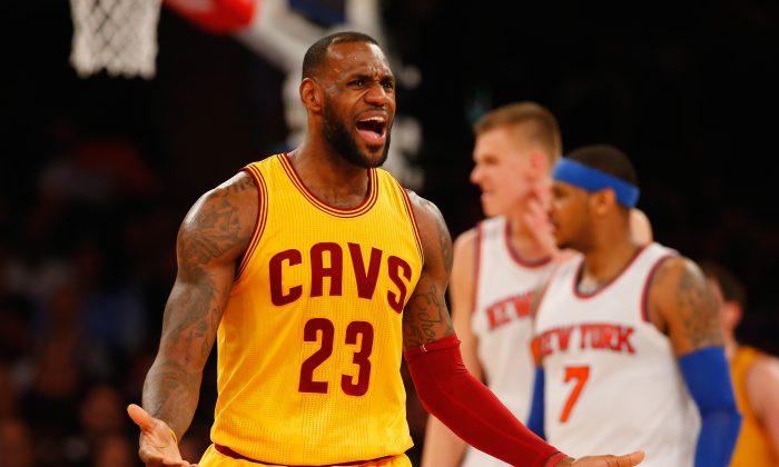 Watch: LeBron James Dunks on New York Knicks and Gets Technical for Taunting Afterward