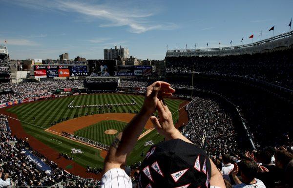 Opening Day of Cleveland Indians against the Yankees at the Yankee Stadium in the Bronx, New York, on April 16, 2009. (Nick Laham/Getty Images)