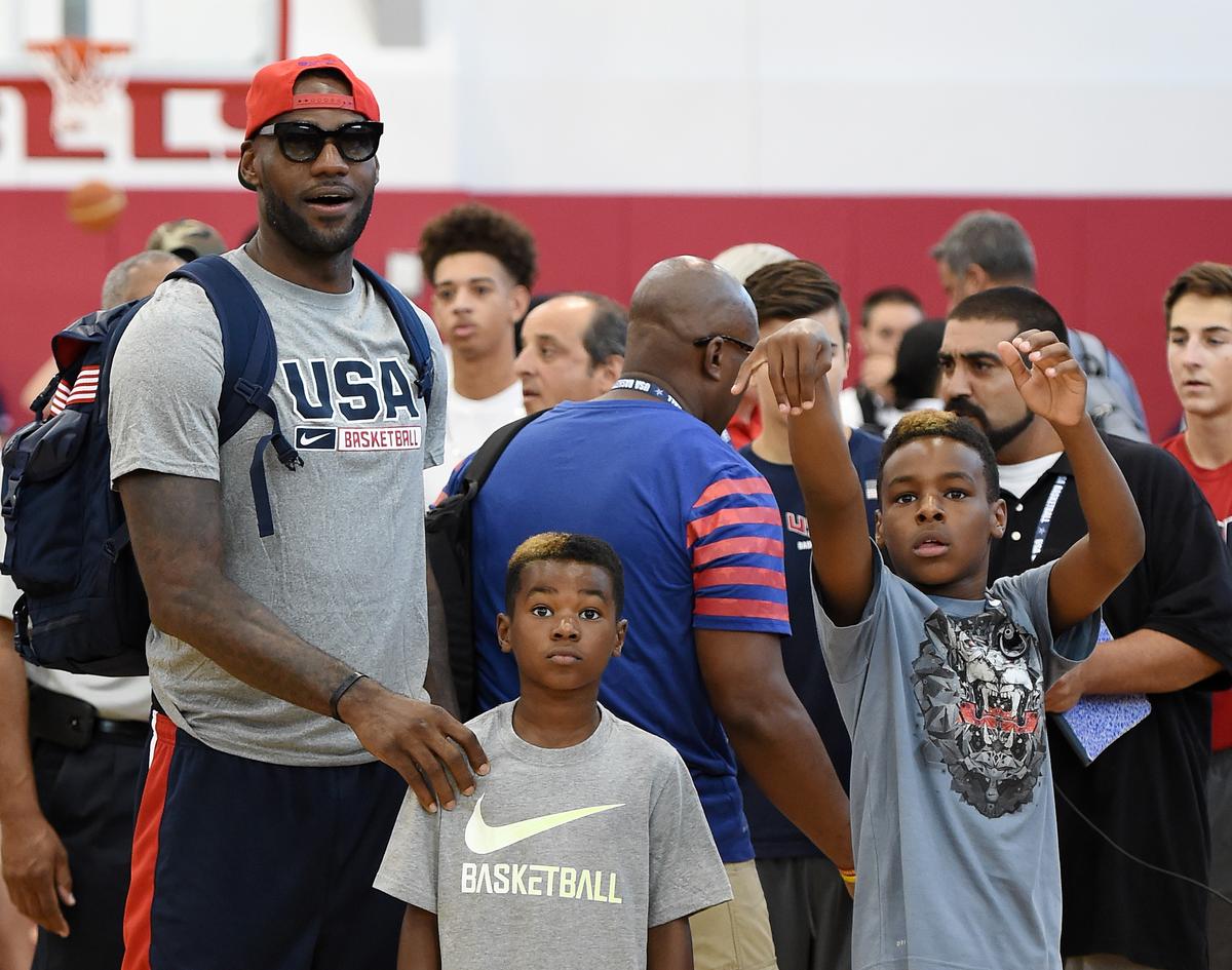 Watch: LeBron James Jr. Turning Heads on the Court With Dad in Attendance