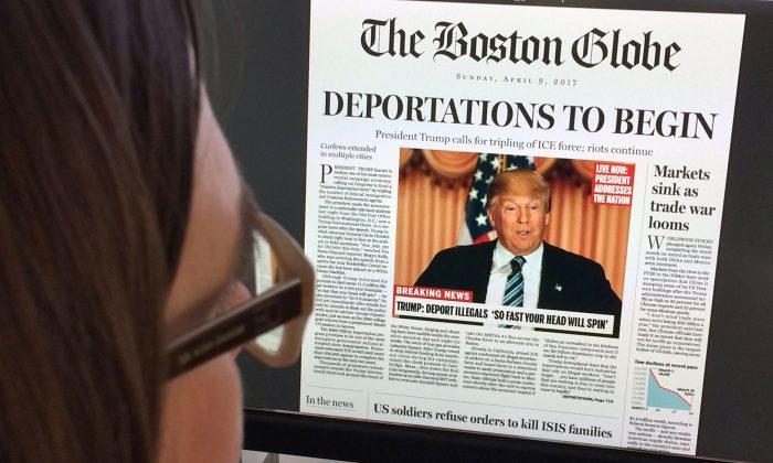 Donald Trump Dismisses Boston Globe’s Front Page
