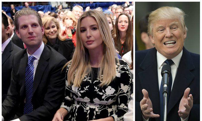Two of Trump’s Children Can’t Vote for Their Father in the New York Primary