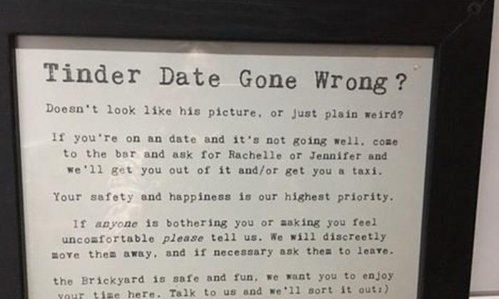 Bar Has Ingenious Policy on Bad Tinder Dates