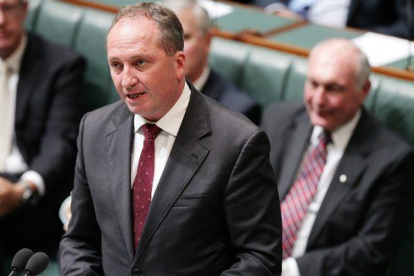 Barnaby Joyce speaks in the House of Representatives in Canberra, Australia on Feb. 11, 2016. (Stefan Postles/Getty Images)