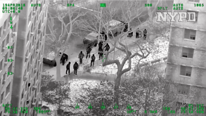 Video: Aerial Footage of NYPD, FBI Conducting Massive Narcotics Raid in East Harlem