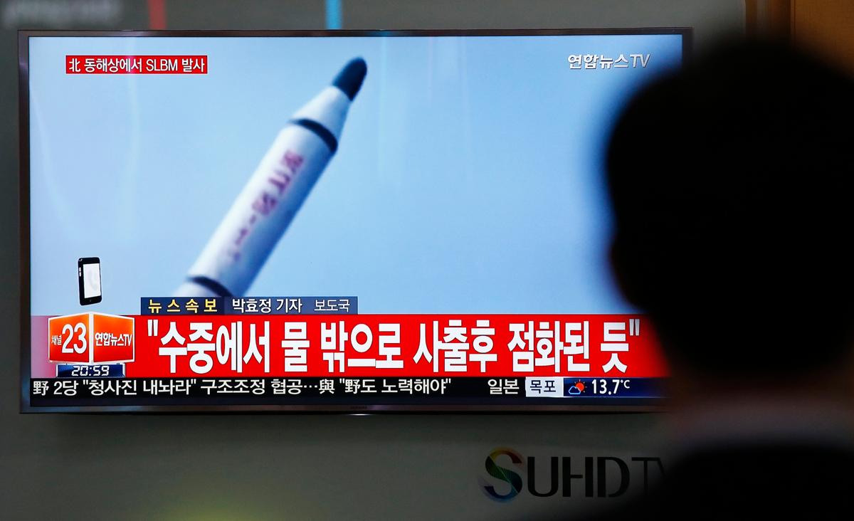 South Korea: North Appears to Fire Submarine-Launched Missile