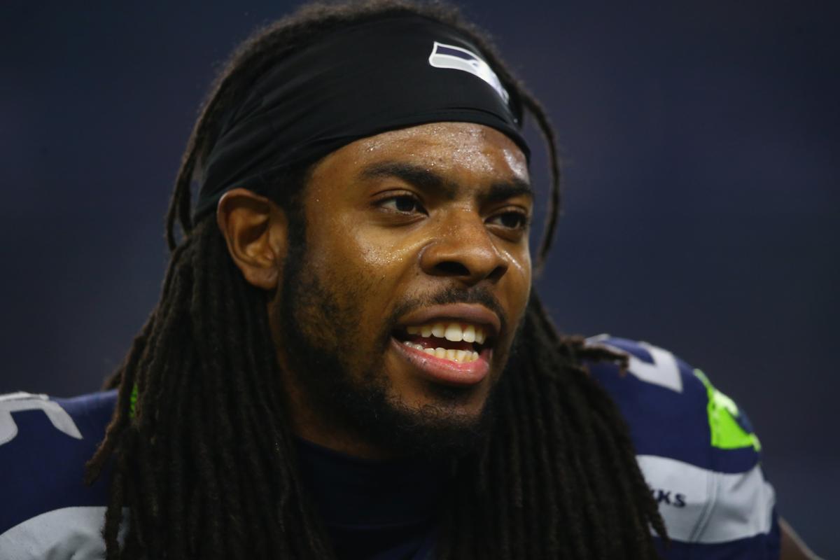 Seattle Seahawks cornerback Richard Sherman is a three-time Pro Bowl selection. Sherman addressed the issue of police brutality in a press conference on Sept. 21. (Ronald Martinez/Getty Images)