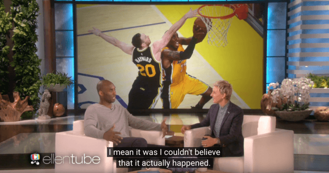 Kobe Bryant Sits With Ellen DeGeneres for First Interview Since Retirement