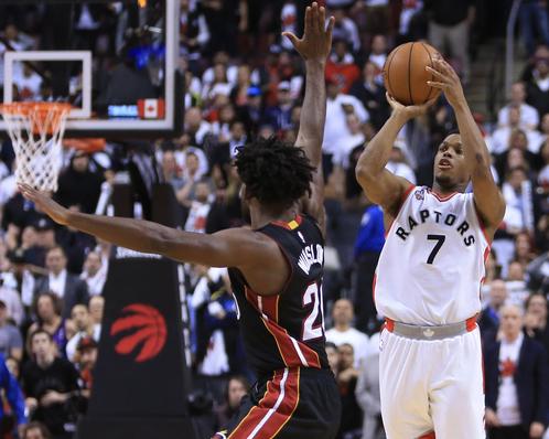 Kyle Lowry: Toronto Raptors Point Guard Forces Overtime Against Miami Heat With Half-Court Shot
