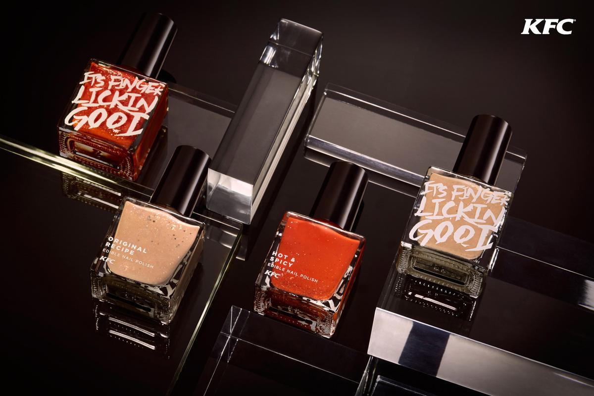 KFC Unveils Two Flavors of Edible Nail Polish.