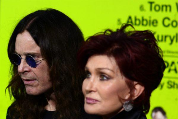 Ozzy Osbourne and Sharon Osbourne arrive at the premiere of CBS Films' 'Seven Psychopaths' at Mann Bruin Theatre in Westwood, Calif., on Oct. 1, 2012. (Joe Klamar/AFP/GettyImages)