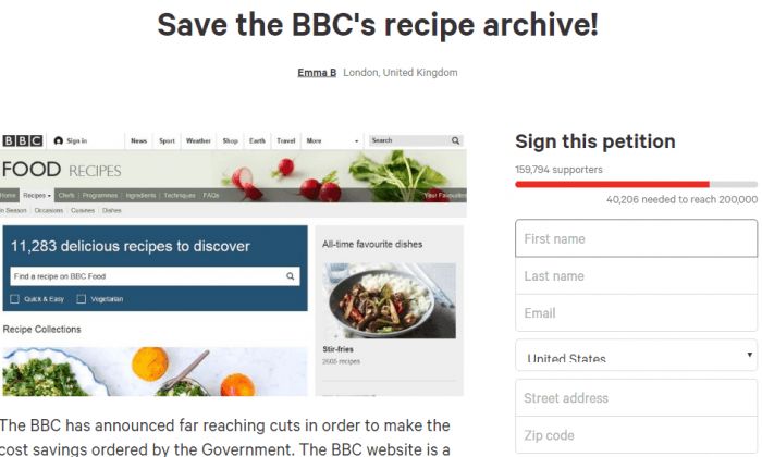 Brits Angry at BBC for Cutting Massive Recipe Website—One Man Solved It in 8 Hours