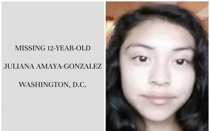 Update: Missing 12-Year-Old Juliana Amaya-Gonzalez Has Been Found, per Washington, D.C. PD