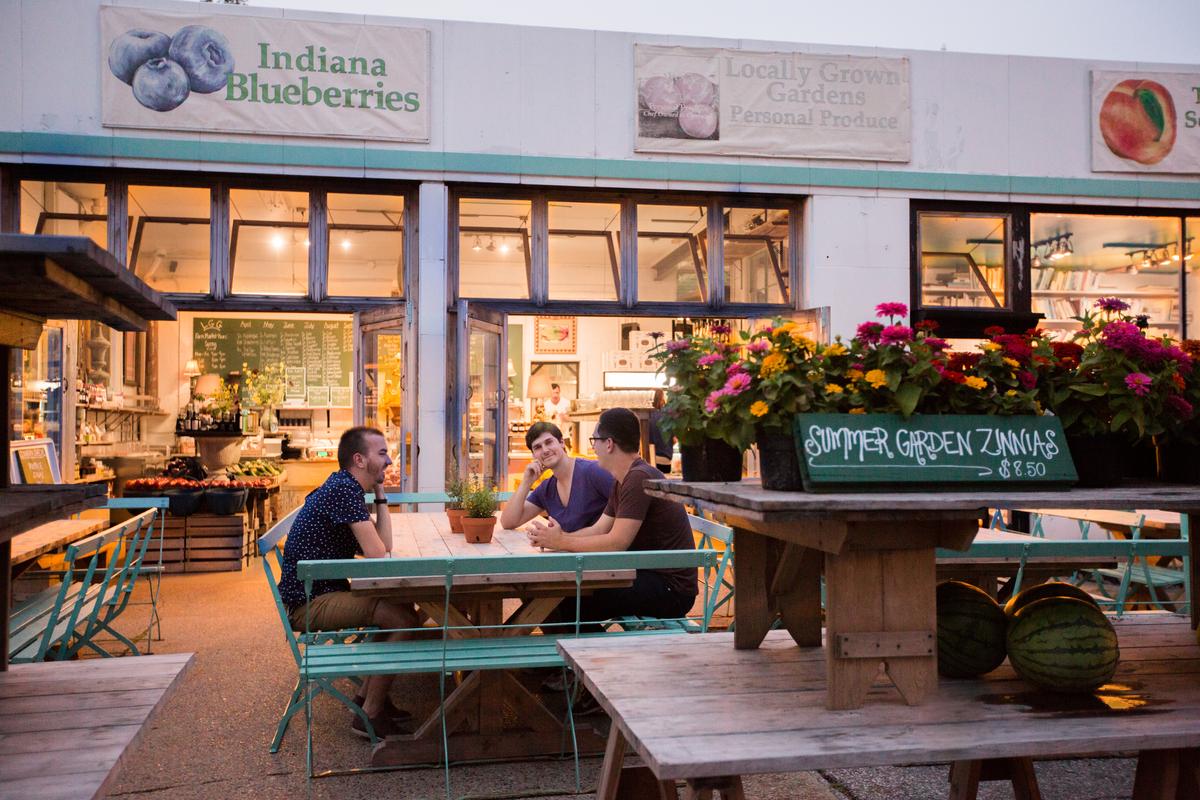 Locally Grown Gardens in Broad Ripple is a chef-owned and -operated farmers market. It is famous for its delicious homemade pies. (Courtesy of VisitIndy.com)