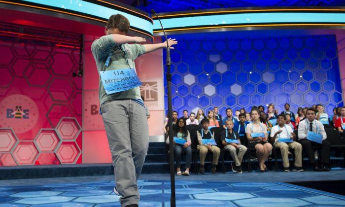Contestants D-A-B-B-I-N-G During the Spelling Bee