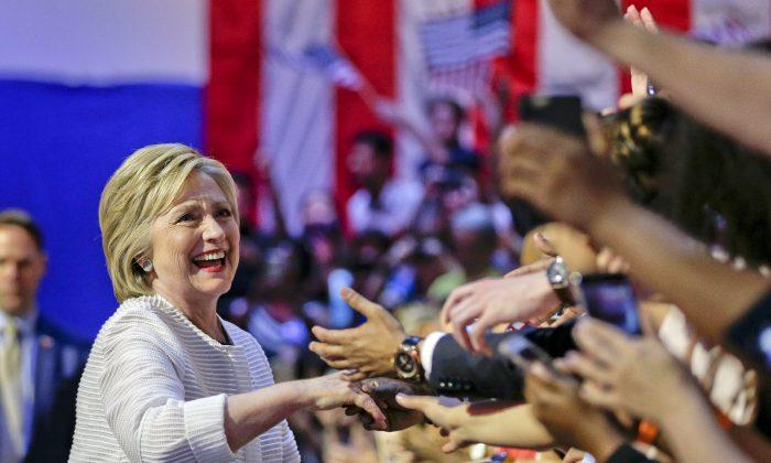 Clinton Wins Sufficient Number of Delegates for Nomination