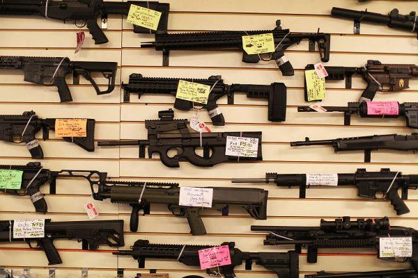 Weapons at a gunworks store in Delray Beach, Florida. (Joe Raedle/Getty Images)