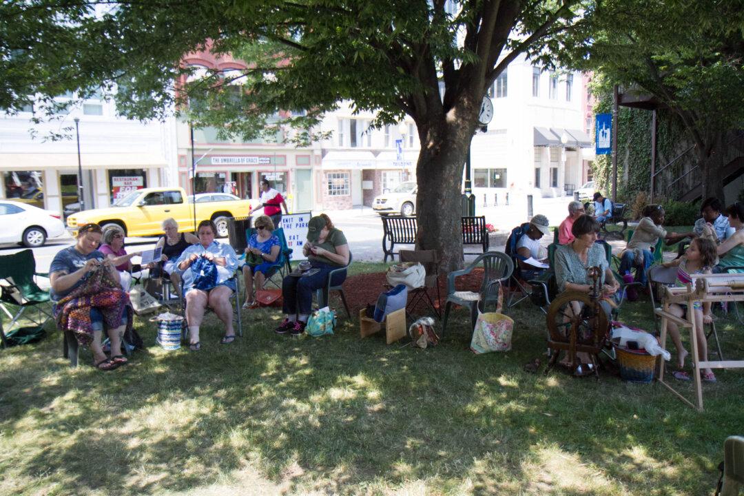 Crafters Come Out for Middletown’s Knit in the Park Event