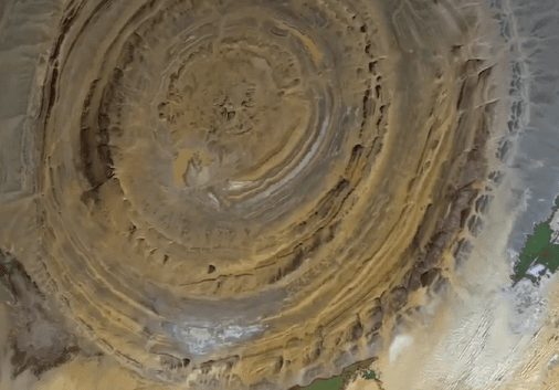 Mother Nature Has Created 30-mile-wide Bullseye in Sahara Desert (Video)
