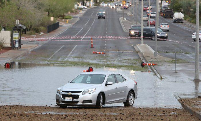Storm Sweeps Through Vegas, Swamping Roads, Stranding People