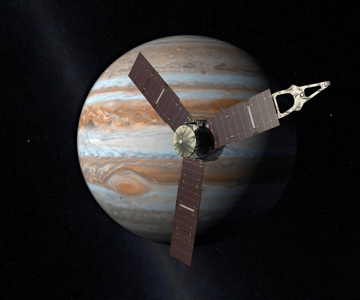 Jupiter Has New Visitor, a Solar-Powered Spacecraft