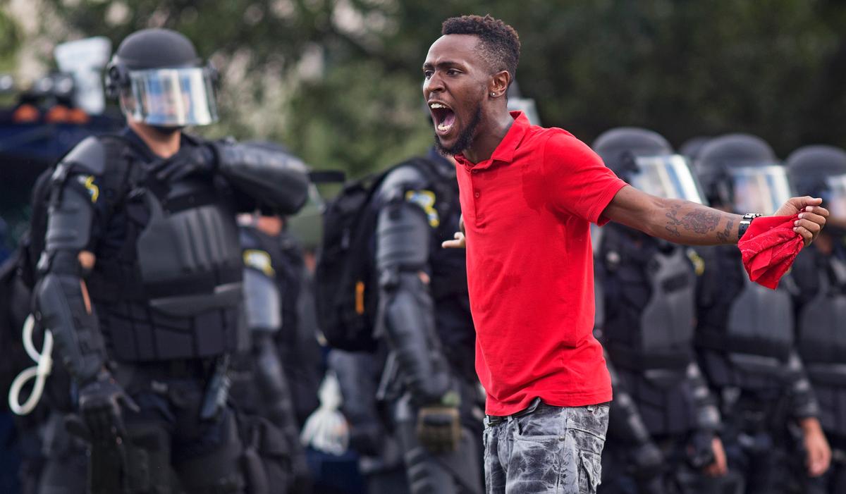 Black Lives Matter Activist Arrested at Baton Rouge Protest