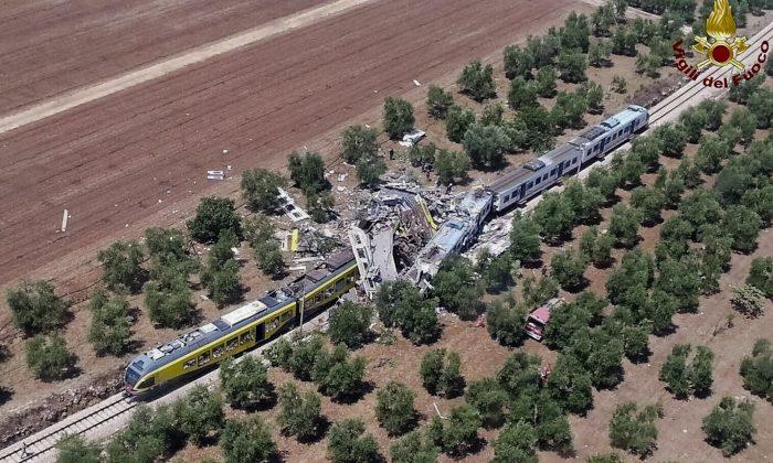 Official: 22 dead in head-on train crash in southern Italy