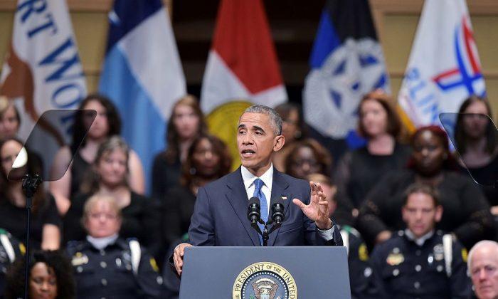 Obama Calls for Unity at Memorial for Slain Dallas Police Officers