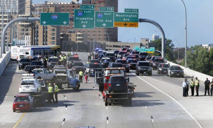 41 Arrested for Blocking Highway Traffic in Minneapolis