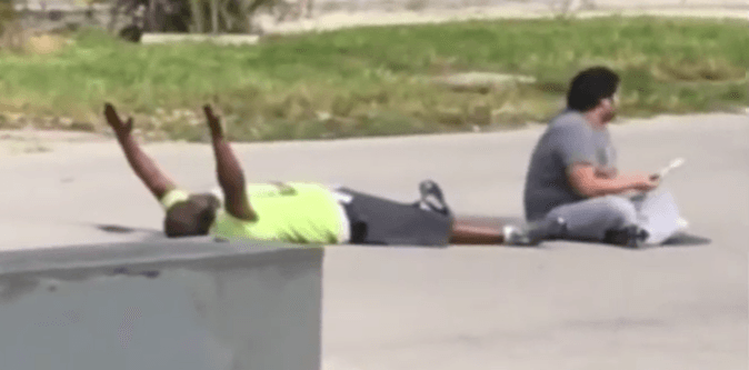 Black Man Shot by Police While Lying on Ground With Hands Up, Reports Say