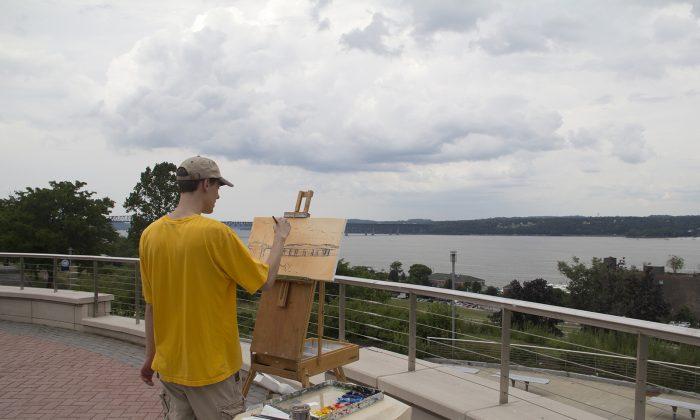 Local Artists Find Beauty in a Thunderstorm on the Hudson