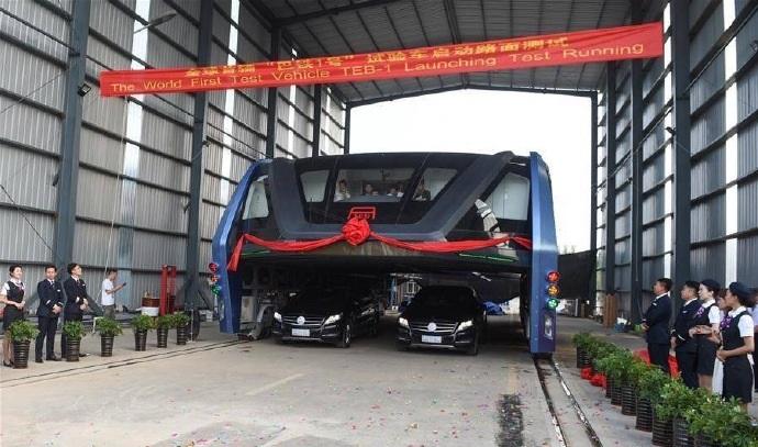 Did China Actually Test Its Giant Elevated Bus?