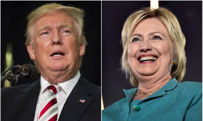 Poll Shows Clinton Leading in 3 Battleground States