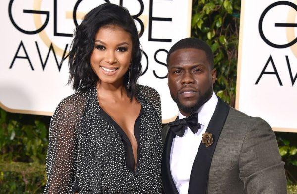 Eniko Parrish, left, and Kevin Hart arrive at the 73rd annual Golden Globe Awards in Beverly Hills, Calif., on Jan. 10, 2016. (Photo by Jordan Strauss/Invision/AP, File)