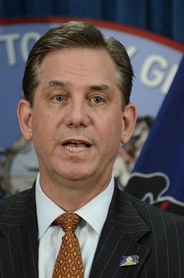 Bruce L. Castor Jr. speaks at a news conference in Harrisburg, Pa., on Aug. 16, 2016. (Marc Levy/AP Photo)