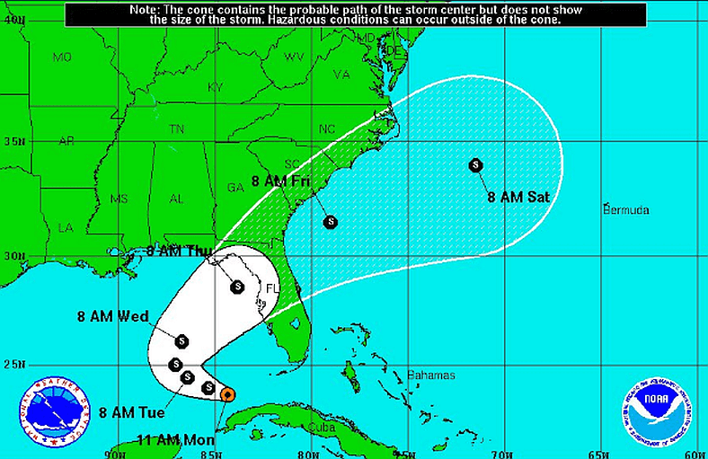 Tropical Depression Is Moving Into the Gulf of Mexico