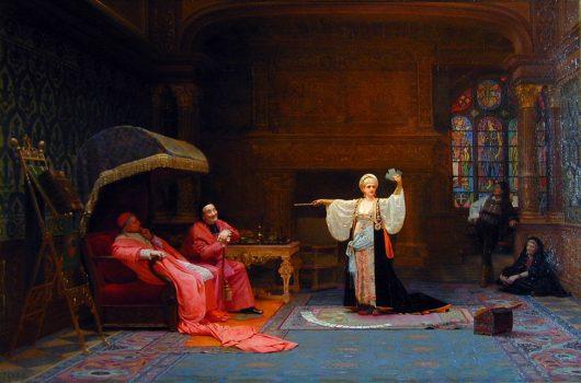 "The Fortune Teller" by Jehan Georges Vibert, (1840–1902)