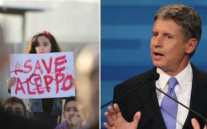 Libertarian Candidate Gary Johnson Stumbles Over Aleppo Question