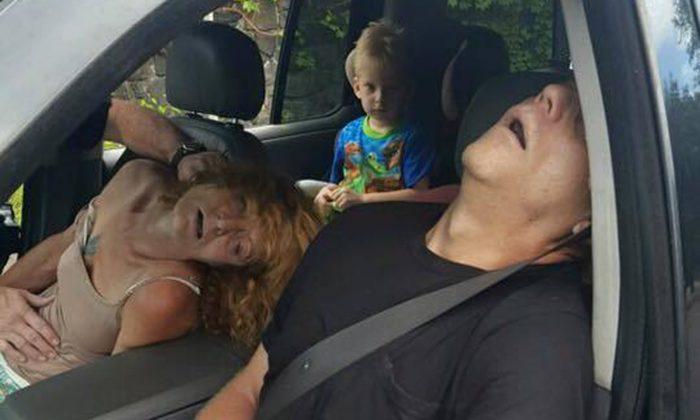 Cops: Photos of Boy With Passed-Out Adults Show Drug Scourge