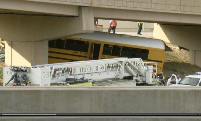 Driver Killed, 18 Hurt in Denver Airport School Bus Crash