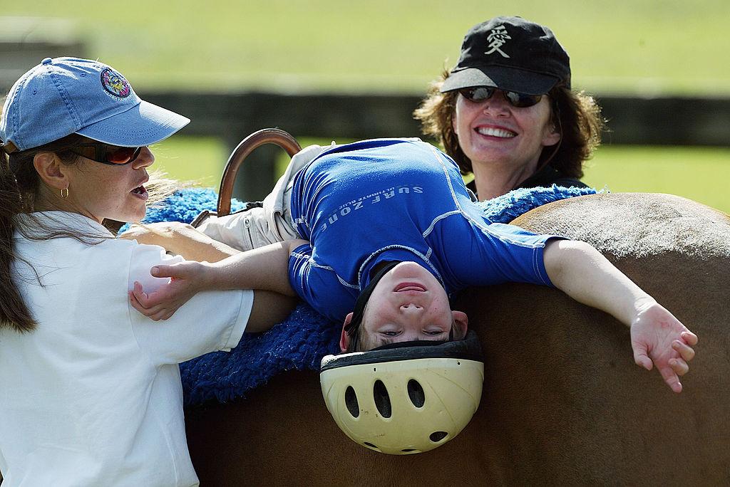 The modality of equine therapy uses therapy horses to develop physical, mental, and emotional skills. (Tom Ervin/Getty Images)