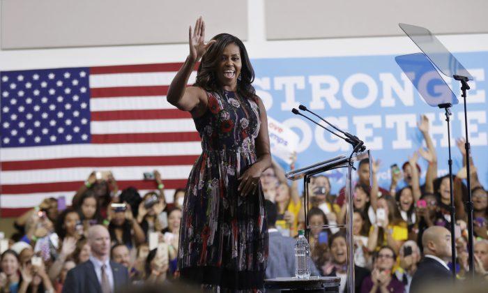 Michelle Obama Makes Campaign Trail Debut for Clinton