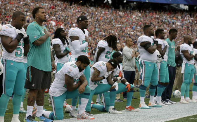 Miami Dolphins Players Continue to Kneel During National Anthem