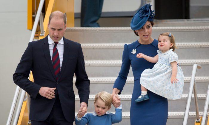Prince William, Kate Arrive in Canada With 2 Young Children