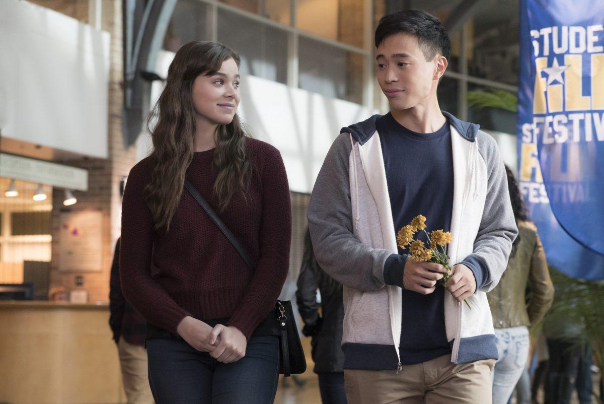 (L–R) Hailee Steinfeld and Hayden Szeto in "Edge of Seventeen." (Murray Close/STX Productions, LLC)