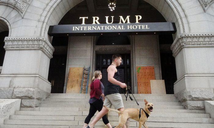 Donald Trump’s Washington Hotel Was Vandalized