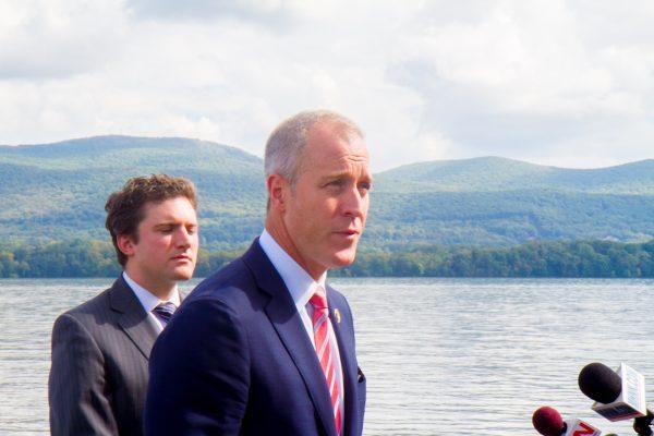 Rep. Sean Patrick Maloney (D-N.Y.) at a press conference in Newburgh, New York, on Oct. 3, 2016. (The Epoch Times)