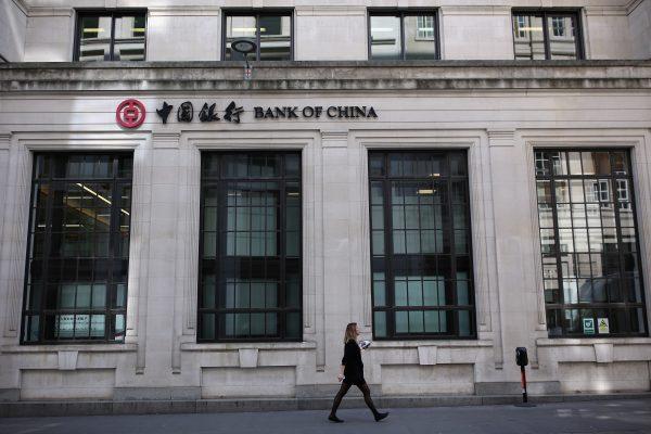 A Bank of China branch in the City of London on May 13, 2016.  (Dan Kitwood/Getty Images)